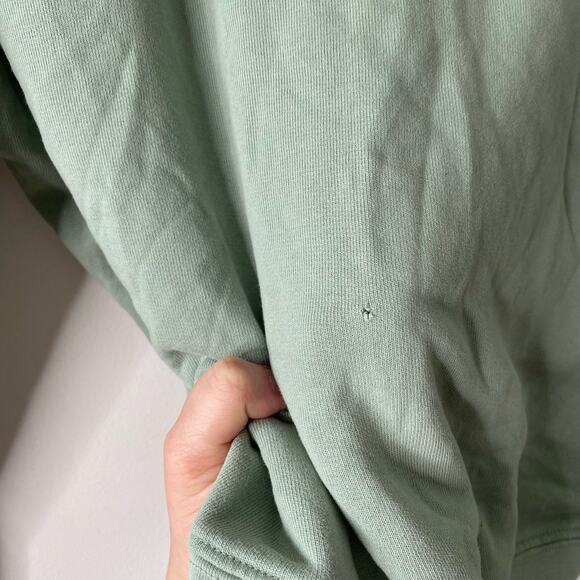 REVOLVE WELLBEING + BEINGWELL Washed Loden Green Sur Goldie Cotton Sweat Set - Picture 9 of 16